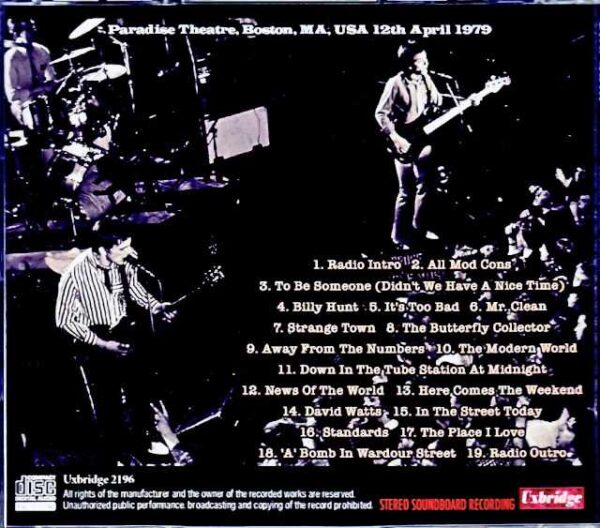 Jam,The Jam/MA,USA 1979 Soundboard Edition - Image 2
