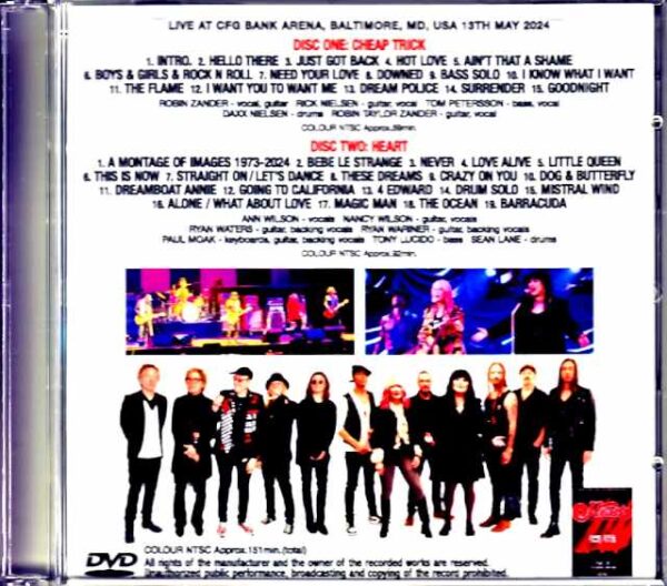 Heart Cheap Trick/MD,USA 2024 Complete Jewel Version - Image 2