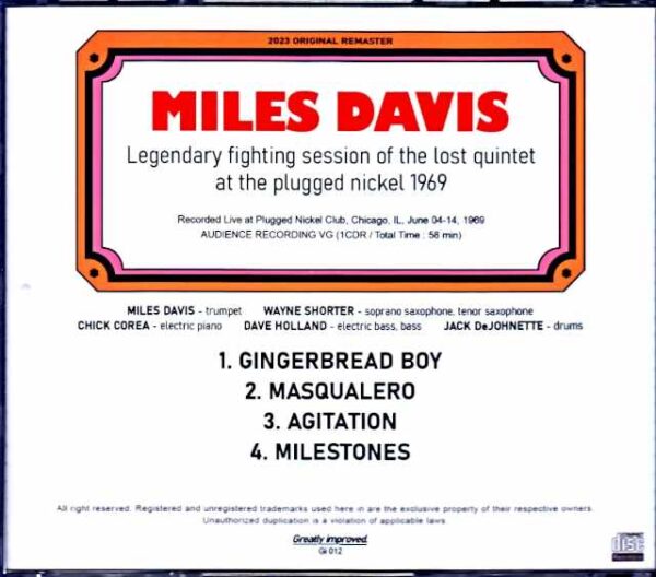 Miles Davis Wayne Shorter, Chick Corea Miles Davis Wayne Shorter/IL,USA 1969 - Image 2