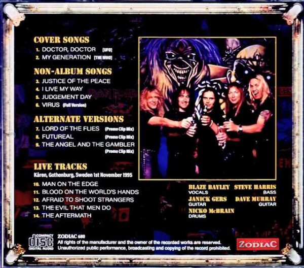 Iron Maiden Complete Collection of Rare Tracks 1995-1998 Blaze Bayley Years - Image 2