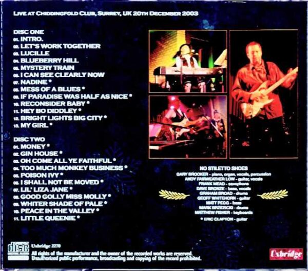 Gary Brooker Eric Clapton Gary Brooker Eric Clapton/England,UK 2003 Complete DAT Master - Image 2