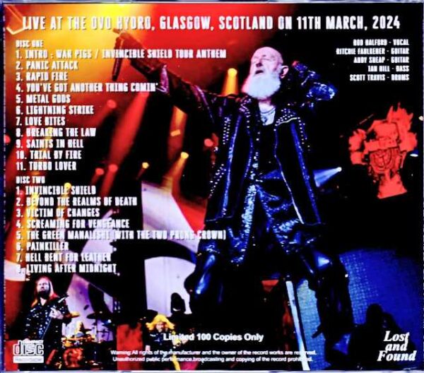 Judas Priest/Scotland,UK 2024 Complete - Image 2