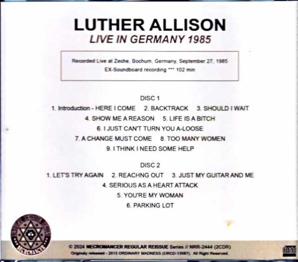 Luther Allison/Germany 1985 - Image 2