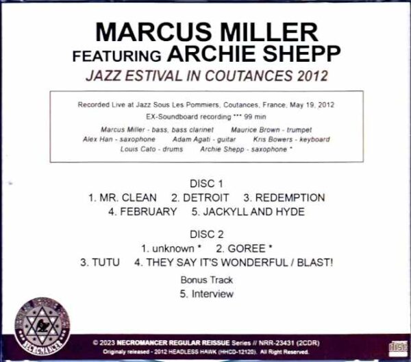 Marcus Muller Archie Shepp Marcus Muller Archie Shepp/France 2012 - Image 2
