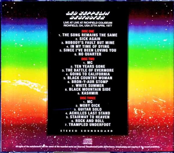 Led Zeppelin/OH,USA 1977 Upgrade - Image 2