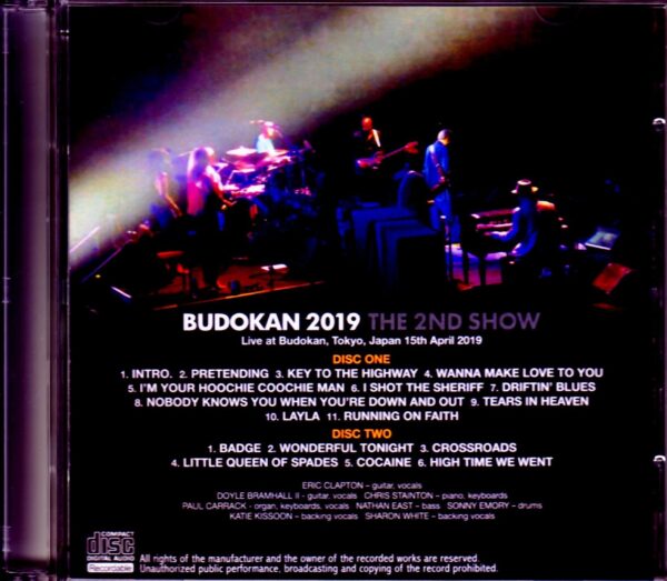Eric Clapton/Tokyo,Japan 4.15.2019 Another Seat Ver.