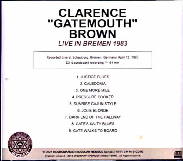 Clarence Gatemouth Brown/Germany 1983 - Image 2