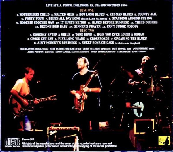 Eric Clapton/CA,USA 1994 DAT Master - Image 2