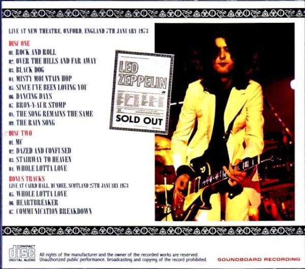 Led Zeppelin/England,UK 1.7.1973 Upgrade & more - Image 2
