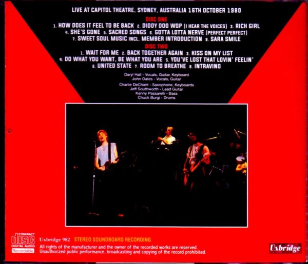 Hall & Oates/Australia 1980 - Image 2