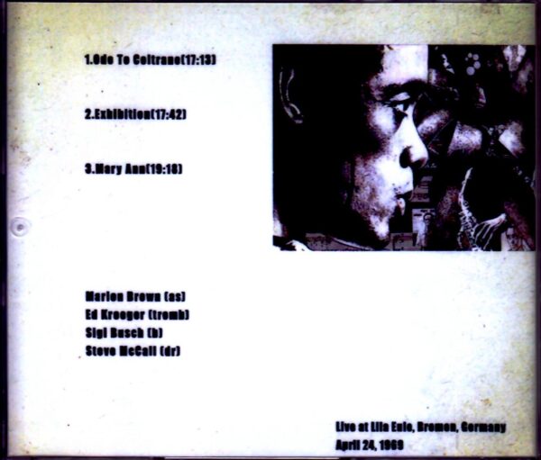 Marion Brown Quartet Marion Brown/Germany 1969 - Image 2
