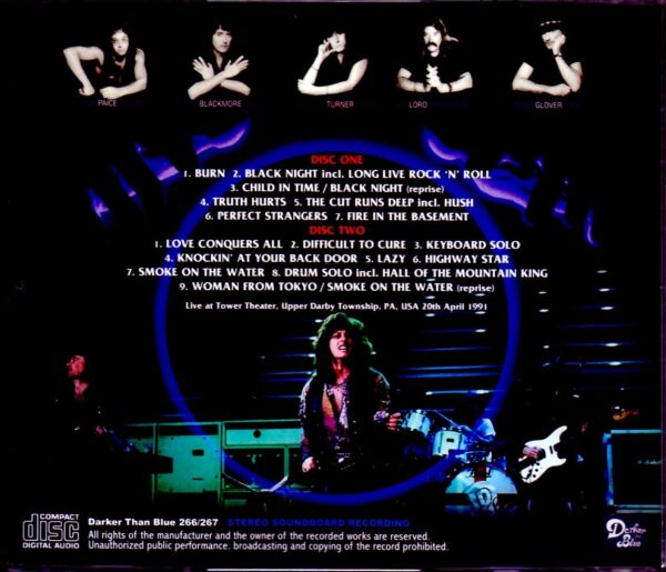 Deep Purple Deep Purple/PA,USA 1991 Upgrade - Image 2