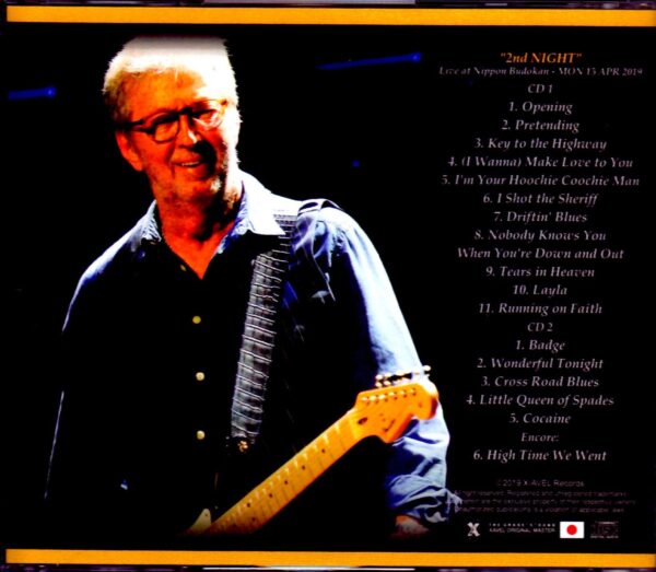 Eric Clapton/Tokyo,Japan 4.15.2019 MK4 Master Ver. - Image 2