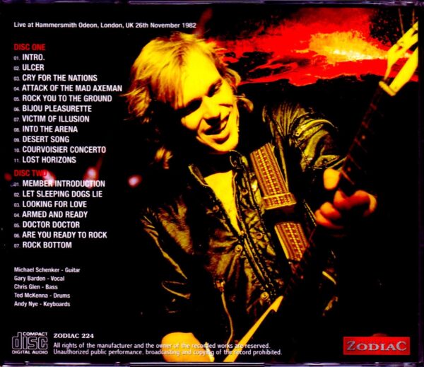 Michael Schenker Group Michael Schenker/London,UK 1982 - Image 2