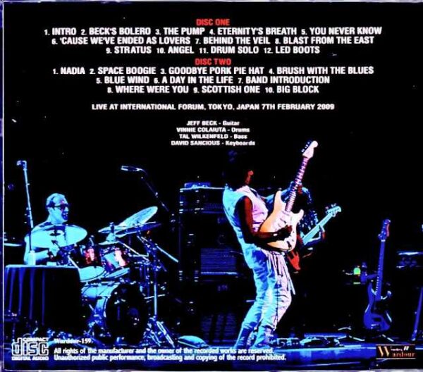 Jeff Back Jeff Beck/Tokyo,Japan 02.07.2009 Complete - Image 2