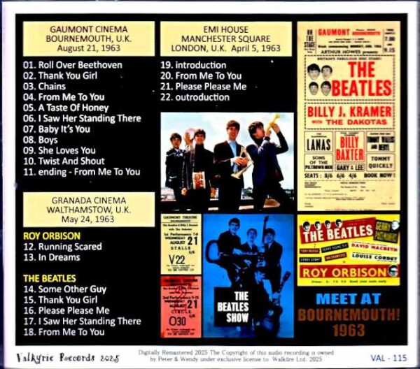 Beatles/Bournemouth and Walthamstow England, UK 1963 & more - Image 2