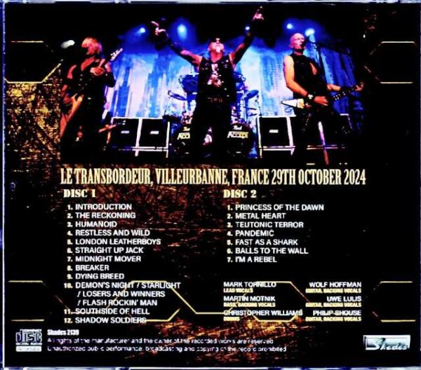Accept/France 2024 Complete IEM Sound Edition - Image 2