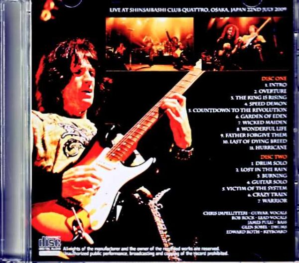 Impellitteri/Osaka,Japan 2009 Complete - Image 2