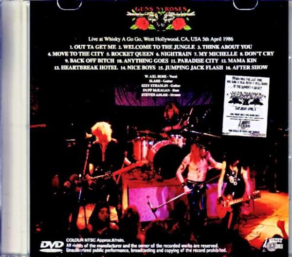 Guns N' Roses/CA,USA 1986 Jewel Version - Image 2