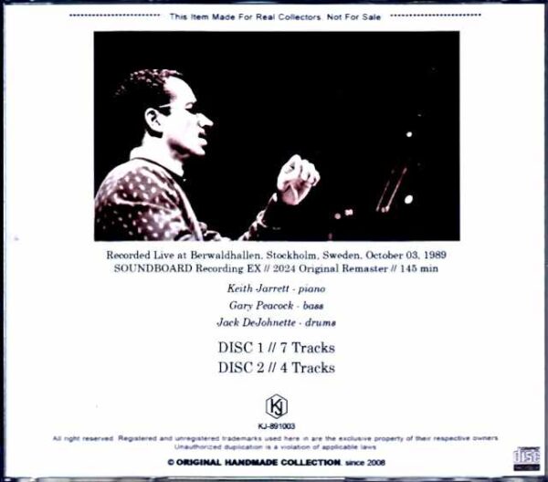 Keith Jarrett Trio Keith Jarrett/Sweden 1989 Complete - Image 2