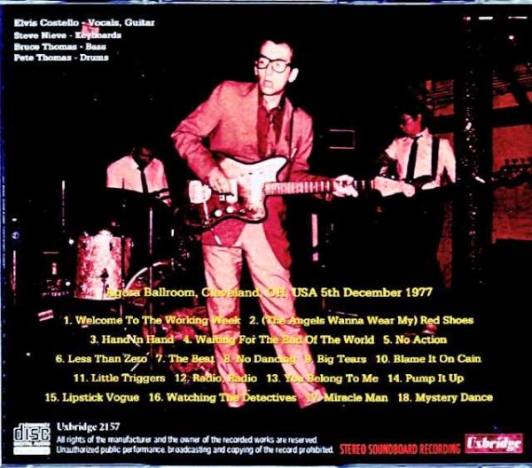 Elvis Costello & the Attractions Elvis Costello/OH,USA 1977 Soundboard Edition - Image 2