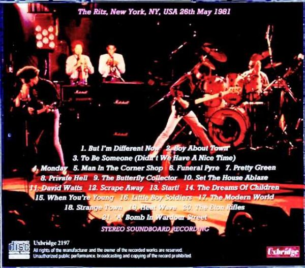 Jam,The Jam/NY,USA 1981 Soundboard Edition - Image 2