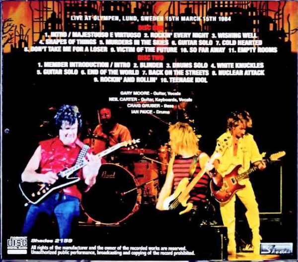 Gary Moore/Sweden 1984 Complete - Image 2