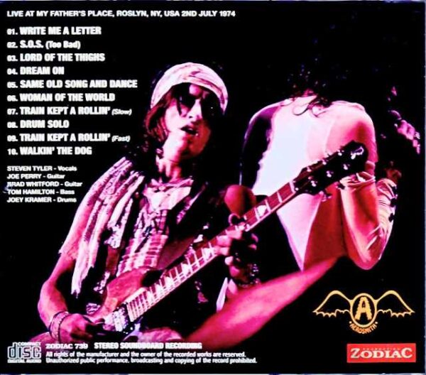 Aerosmith/NY,USA 1974 Soundboard Edition - Image 2