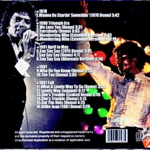 Michael Jackson Michael Jackson/Thriller Alternate Demo Sessions Vol.1