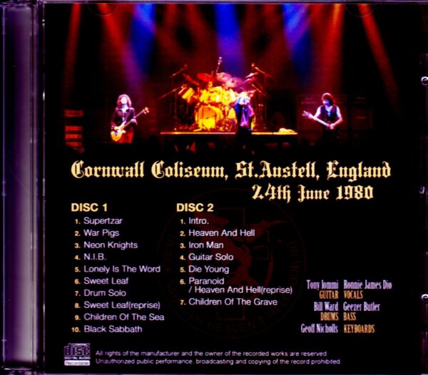 Black Sabbath/England,UK 1980 - Image 2