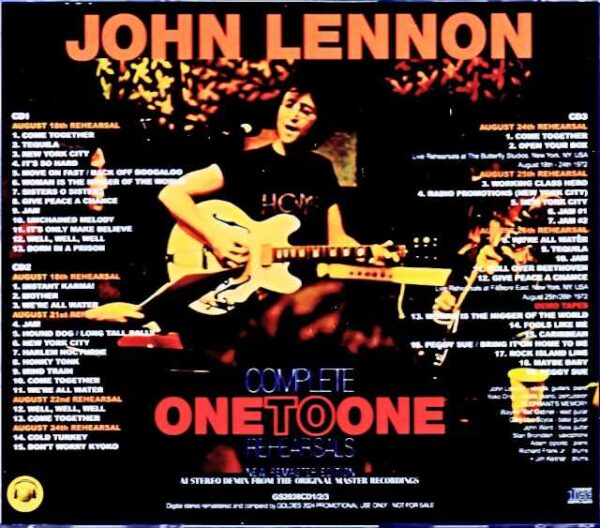 John Lennon One to One Rehearsals NY,USA 1972 Complete - Image 2