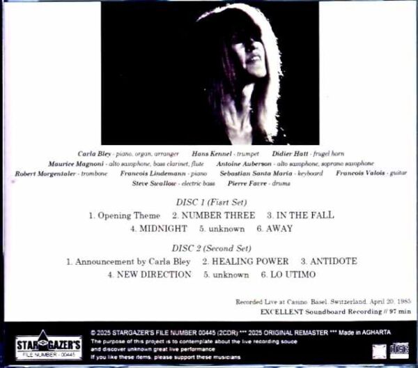Carla Bley/Switzerland 1985 Complete - Image 2