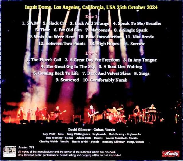 David Gilmour/CA,USA 10.25.2024 Complete - Image 2