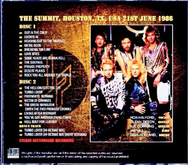 Judas Priest/TX,USA 06.21.1986 Complete Upgrade & more - Image 2