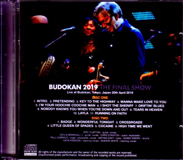 Eric Clapton/Tokyo,Japan 4.20.2019 Another Seat Ver. - Image 2