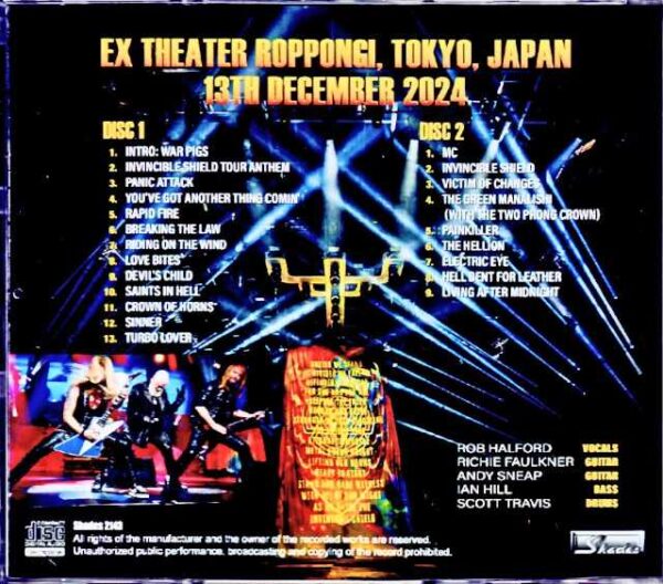 Judas Priest / Tokyo, Japan 2024 Complete - Image 2