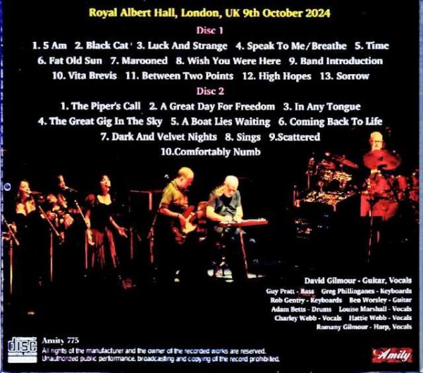 David Gilmour/London,UK 10.9.2024 Complete - Image 2