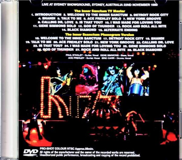 Kiss/Australia 1980 TV Program Upgrade Jewel Version - Image 2