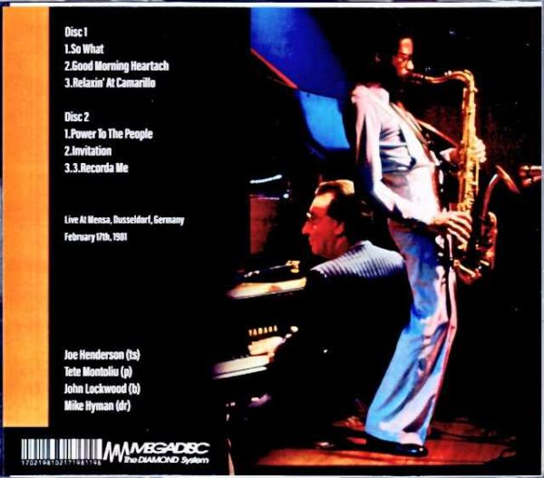 Joe Henderson Quartet Joe Henderson/Germany 1981 - Image 2