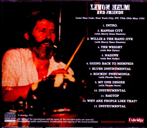 Levon Helm/NY,USA 1988 - Image 2
