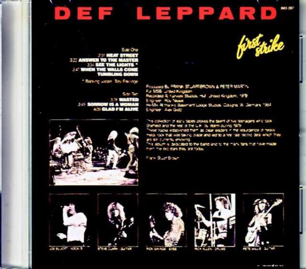 Def Leppard/First Strike Unreleased EP - Image 2