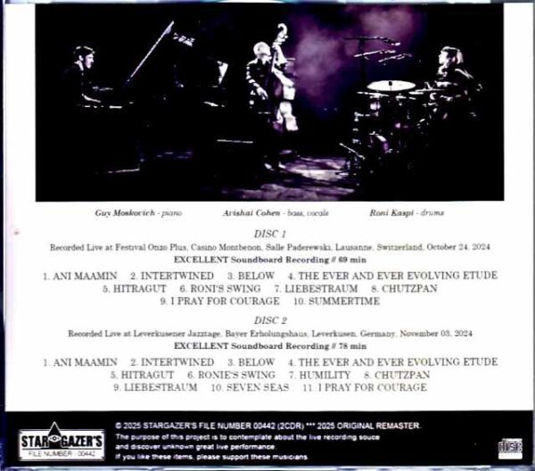 Avishai Cohen Trio Avishai Cohen/Switzerland 2024 & more - Image 2