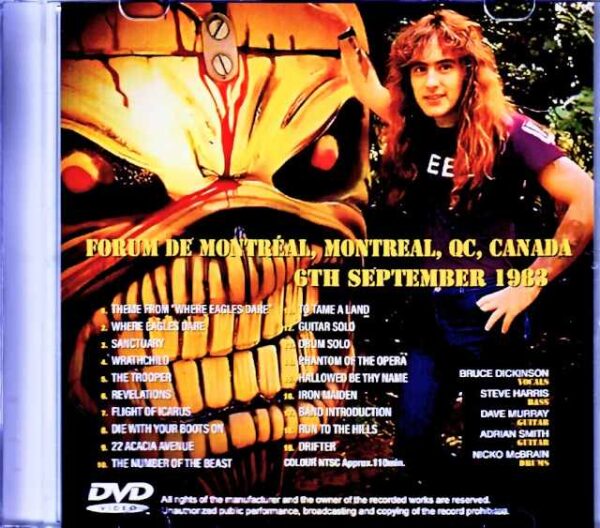 Iron Maiden/Canada 1983 Complete Jewel Version - Image 2