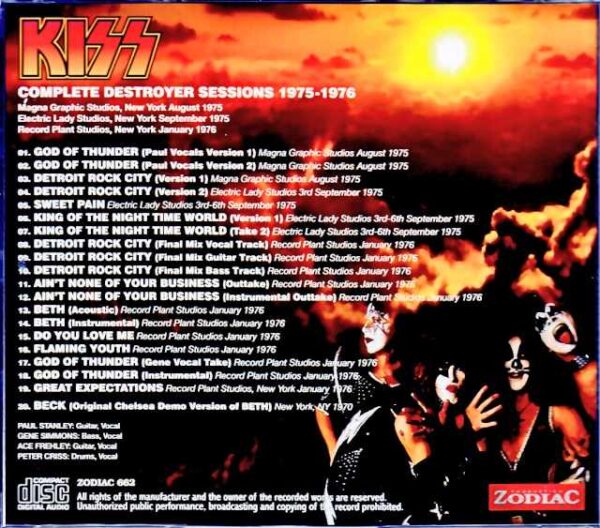 Kiss Destroyer Complete Sessions 1975-1976 - Image 2