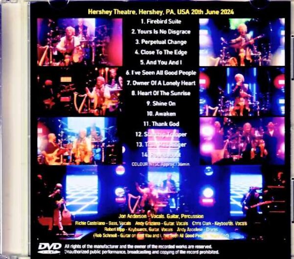 Jon Anderson and the Band Geeks Yes Epics & Classics Jon Anderson Yes/PA,USA 2024 Complete Jewel Version - Image 2