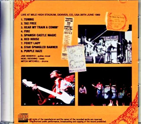 Jimi Hendrix Experience Jimi Hendrix/CO,USA 1969 - Image 2