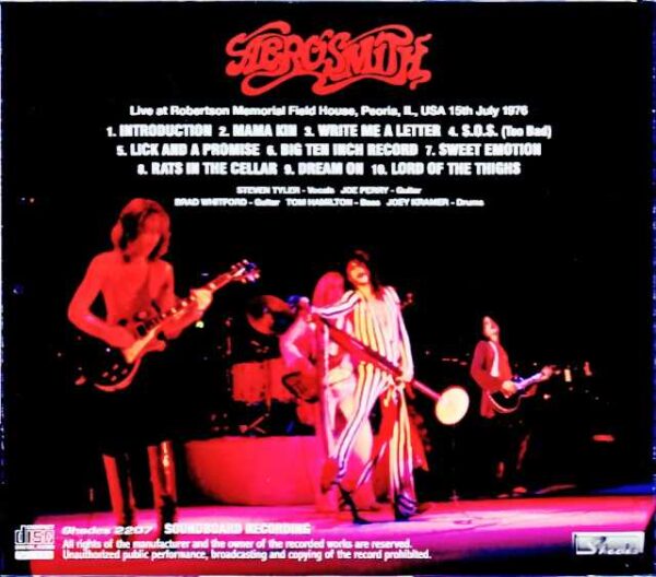 Aerosmith/IL,USA 07.15.1976 - Image 2