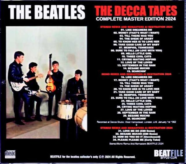 Beatles/Decca Tapes Complete Master Edition 2024 - Image 2