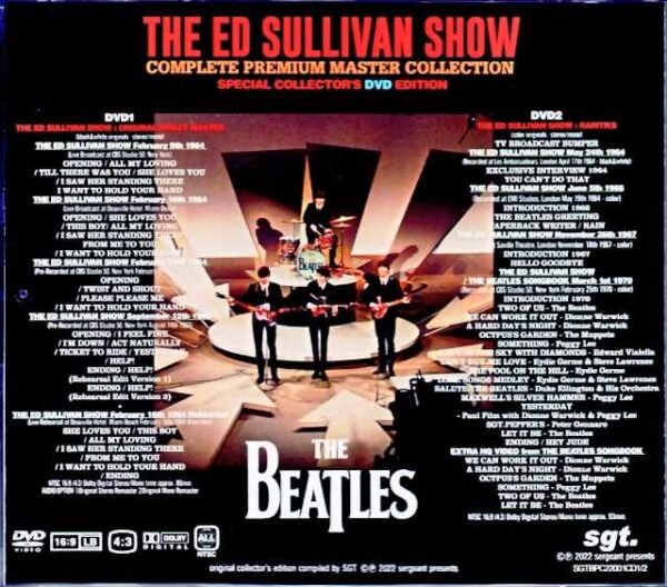 Beatles/ED Sullivan Show Special Collector's DVD Edition - Image 2