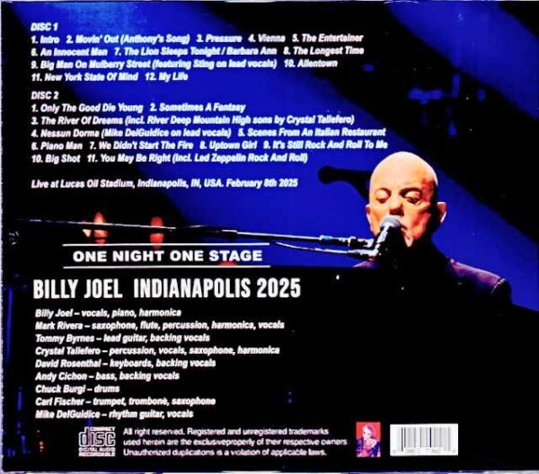 Billy Joel / IN,USA 2025 Complete - Image 2